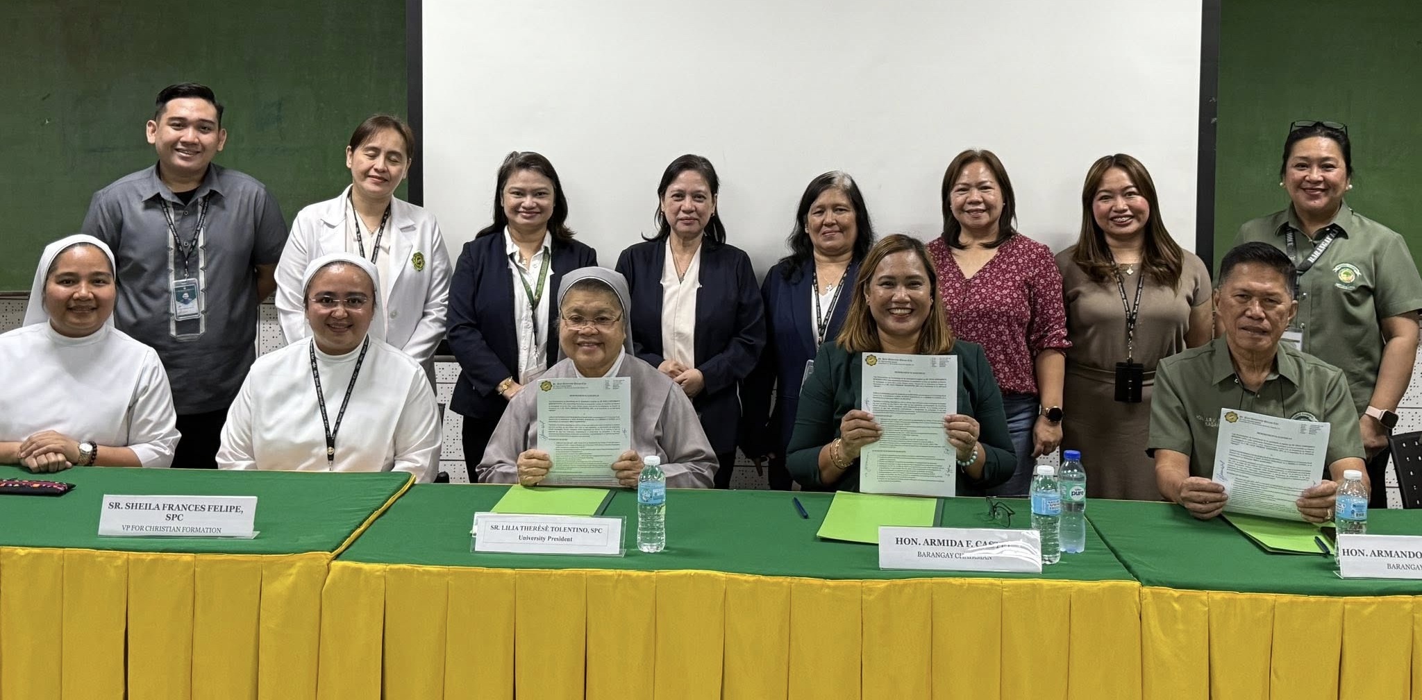 MOA Signing Between Barangay Kamuning and St. Paul University, Q.C.