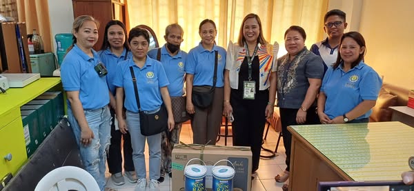 Turnover of Electric fan and Paint to Tomas Morato Elementary School